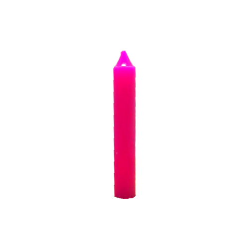 VELA CORTA C193 ROSA 10CM
